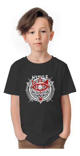 Polera Niños Zelda Hyrule Gamer 100% Algodón Wiwi