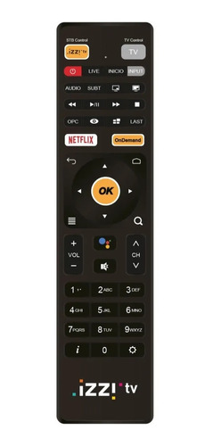 Control Izzi Tv Unlimited Android Tv Con Google Asistent