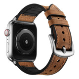 Malla Para Apple Watch 42/44mm Ouheng Marron Silver