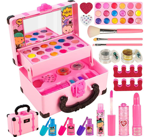 Juego De Juguetes De Maquillaje Para Niñas Con Esmalte De Uñ