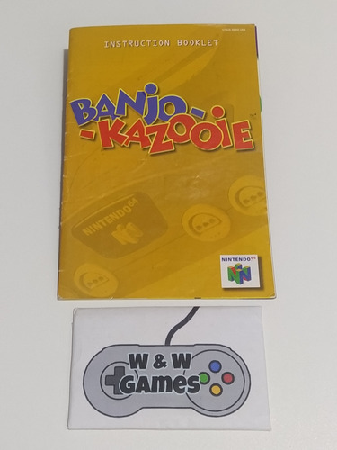 Banjo Kazooie - Manual Original - Nintendo 64