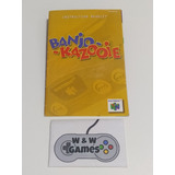 Banjo Kazooie - Manual Original - Nintendo 64