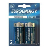 2 Pilas C Alcalinas Euroenergy - Local Hurlingham