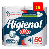 2 Bolson Papel Higiénico Higienol Duo 50 Metros X 2 Bolsones