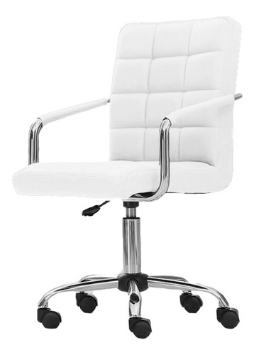 Sillon Ejecutivo Silla De Oficina Pc Escritorio Regulable Color Blanco