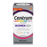 Centrum Silver Mujer Americano 50+ 100 Tabletas Vitaminas #1