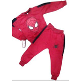 Conjunto Pants Spiderman Afelpado Para Niños Talla 2-12 