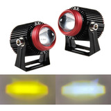 2 Focos Luces Lupa Auxiliares Bicolor Niebla Jeep 4x4