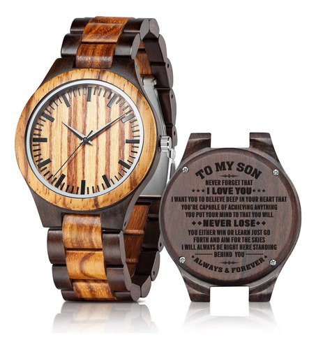 Relojes De Madera Grabados Personalizados  Relojes De Madera