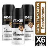 Desodorante Axe Dark Temptation Seco X6 Unid