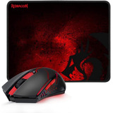 M601wl-ba Mouse De Juego Inalámbrico Redragon   Negro Y Rojo