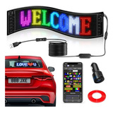 Letrero Led Para Auto, Programable 15''x4'', Control Bluetoo