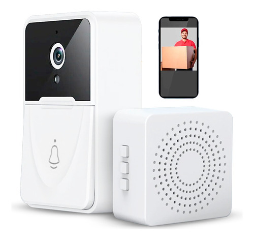 Campainha Inteligente Interfone  C/ Camera Wifi Smart Video