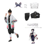 Demon Slayer Cosplay Kimono Traje Para Niños-kochoushinobu