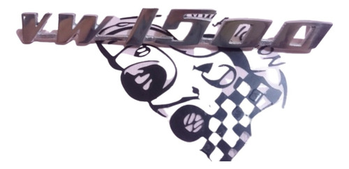 Emblema Letrero Vw 1500 Vocho Tapa Motor Metal Aluminio Vw