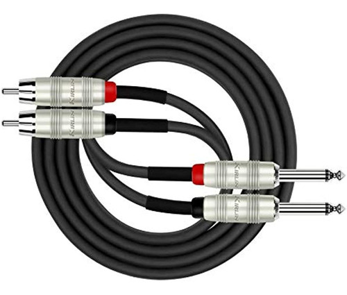 Cable Kirlin Ap-403pr-06 / Bk - 6 Pies - Doble Rca Y Un Cabl