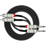 Cable Kirlin Ap-403pr-06 / Bk - 6 Pies - Doble Rca Y Un Cabl
