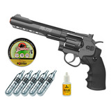 Revólver Full Metal Co2 Gamo 4.5 Pr776 Cano Longo + Munição