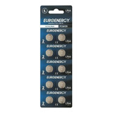 10 X Euroenergy Lr44 A76 Ag13 1.5v P/ Luces, Calculadoras