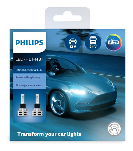 Lampara Led H3 Philips 11336 Ue2 X2