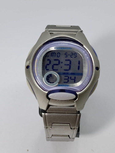 Relógio Casio  Lw-200 D Cronômetro Alarme Wr-50 Roxo