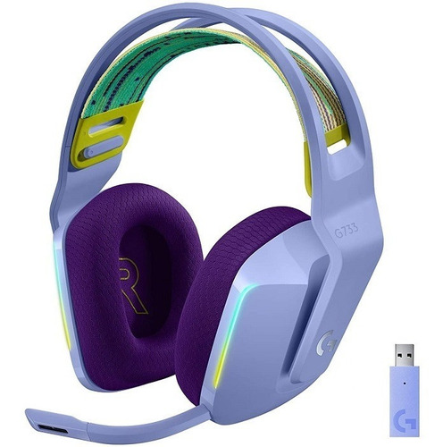 Diadema Logitech G733 Lightspeed Rgb Headset Inalambrica Usb