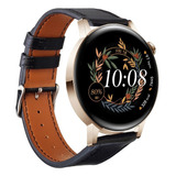 Correa Piel Con Costuras Premium Para Huawei Watch Gt3 42 Mm