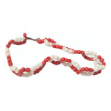 Pulsera Roja Y Blanca Artesanal