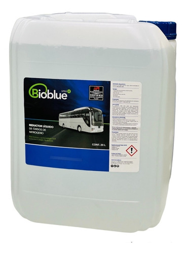 Urea Automotriz A32 Adblue Marca Bioblue Bidon 20 Litros