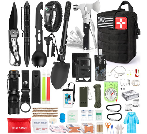 Kit De Supervivencia De Emergencia De 235 Piezas Y Kit De Pr