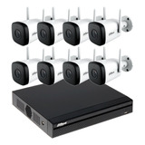 Kit Ip Seguridad Dahua Dvr 16 + 8 Camaras 4mp Wifi Audio