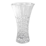 Vaso De Flores Decorativo De Vidro 24 Cm Cristal Elegance