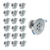 X20 Pack Focos Led Luz Fria De 7watt