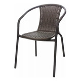 Silla Balcon Exterior Jardin Rattan Apilable Epoxi