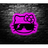 Cuadro Retroiluminado Led Hello Kitty Lentes 