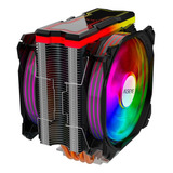 Cooler Processador Alseye M120d-b 4pipes Rgb Amd Intel Argb
