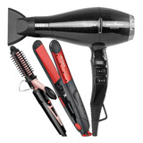 Secador De Cabelo Britânia 2400w Pro Modelador Prancha 250°c