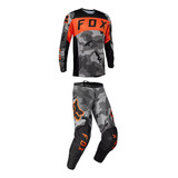 Equipo Conjunto Fox 180 Bnkr Motocross Enduro Mx Naranja ®