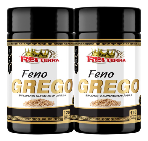 Kit 2 Unidades Feno Grego 120 Cáps. 300mg Rei Terra