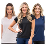 Kit 3 Blusas Mullet Tapa Bumbum Feminina Dry Fit Envio Já