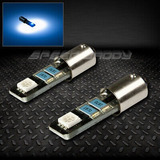 Pair 2smd 2 5050 Smd Led T10 1895/ba9s/t4w Canbus Blue I Sxd