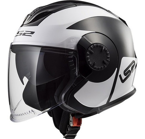 Casco Ls2 570 Verso Mobile Black White - Lidermoto