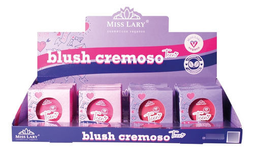 Box C/24 Blush Cremoso Teen Ml-1004 Miss Lary