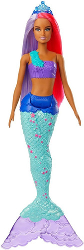 Barbie Muñeca Sirena Dreamtopia Pelo Rosa Violeta