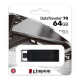 Memoria Usb Flash Kingston 64 Gb Usb-c 3.2 Gen 1 (dt70/64gb)