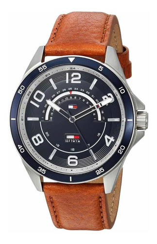 Reloj De Pulso Eléctrico Tommy Hilfiger- Correa Café