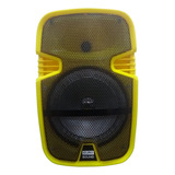 Parlante Grande Portatil Amarillo Bluetooth 8 PuLG Eurosound