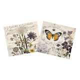 Láminas Decoupage Laura Craft Set  Mariposa Y Flores