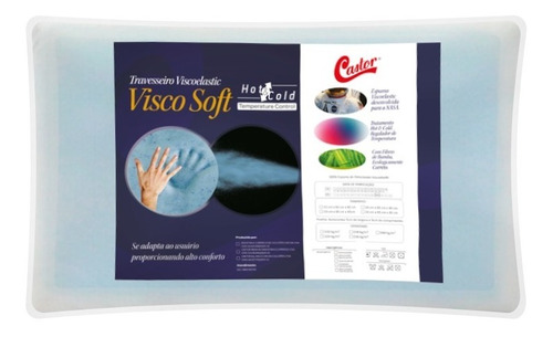 Castor Visco Soft Travesseiro 45x65x13cm