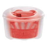 Centrifugador De Verduras Secador De Lechuga Para Cocina 4 L Color Rojo